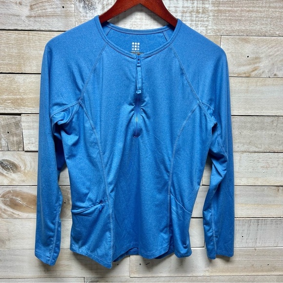 Title nine Tops - Title Nine Top Womens Medium Blue 1/4 Zip Sunbuster 2.0 Long Sleeve Hiking